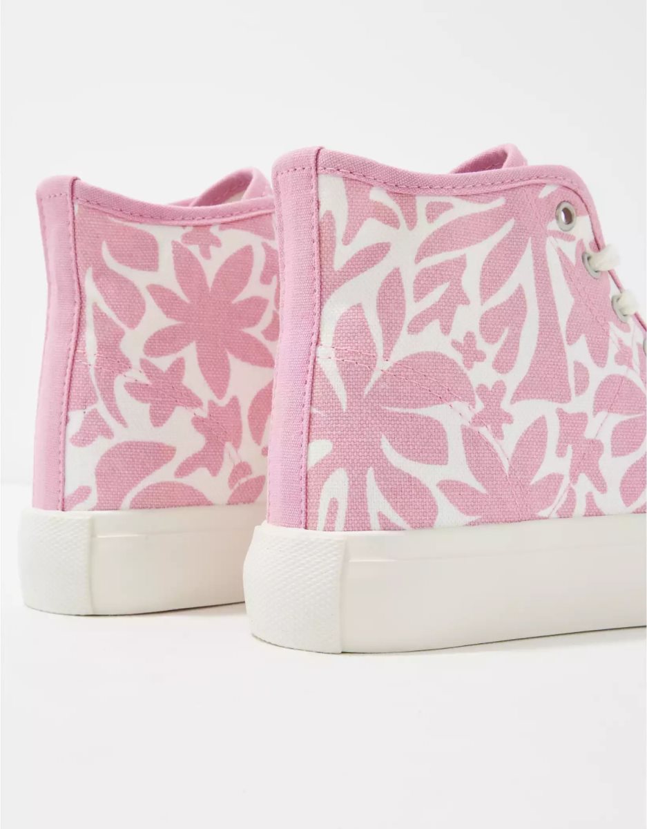 Baskets American Eagle AE Tela Plateforme High-Top Rose Femme | LKM-99539690